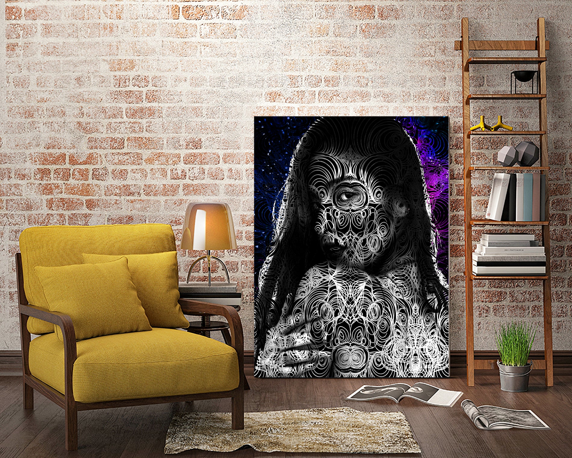 Monarch by Ryan Scardecchio on GIANT ART - fuchsia digital drawing