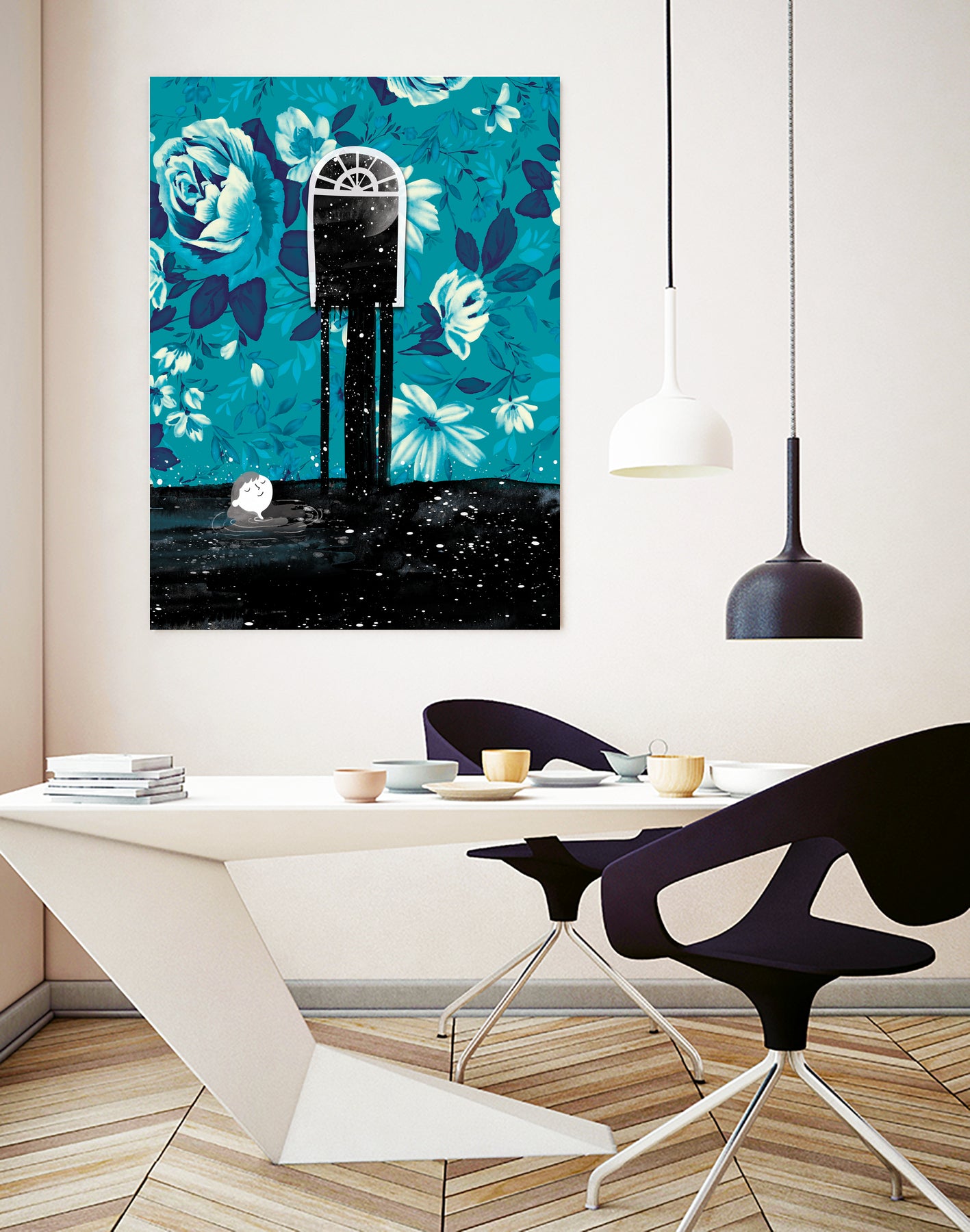 Nigh  tSwim by Holly Hatam on GIANT ART - blue digital painting