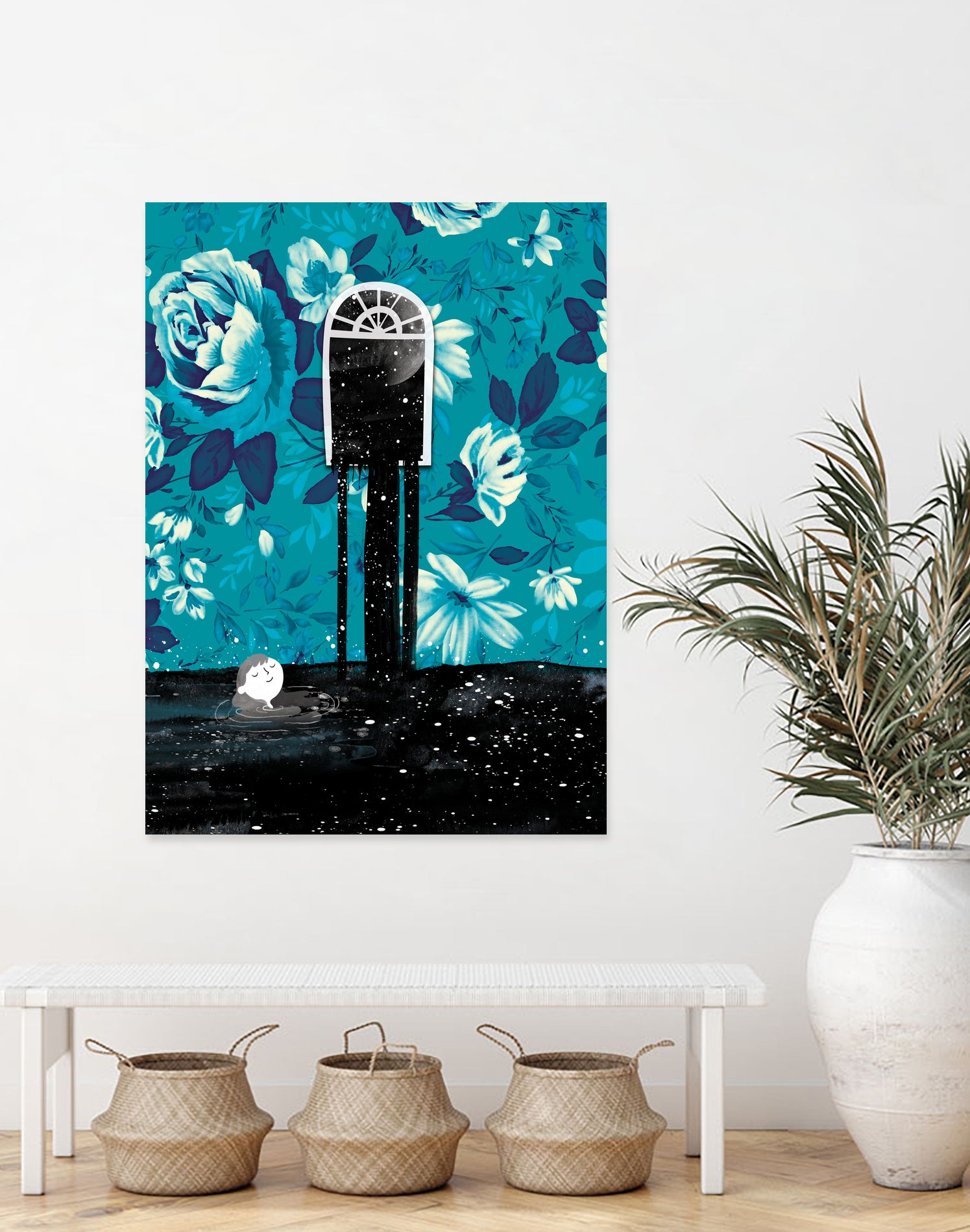 Nigh  tSwim by Holly Hatam on GIANT ART - blue digital painting