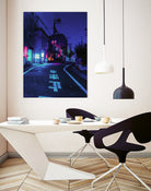Cyberpunk Photographic Street City by Dimas Art on GIANT ART - blue photo illustration
