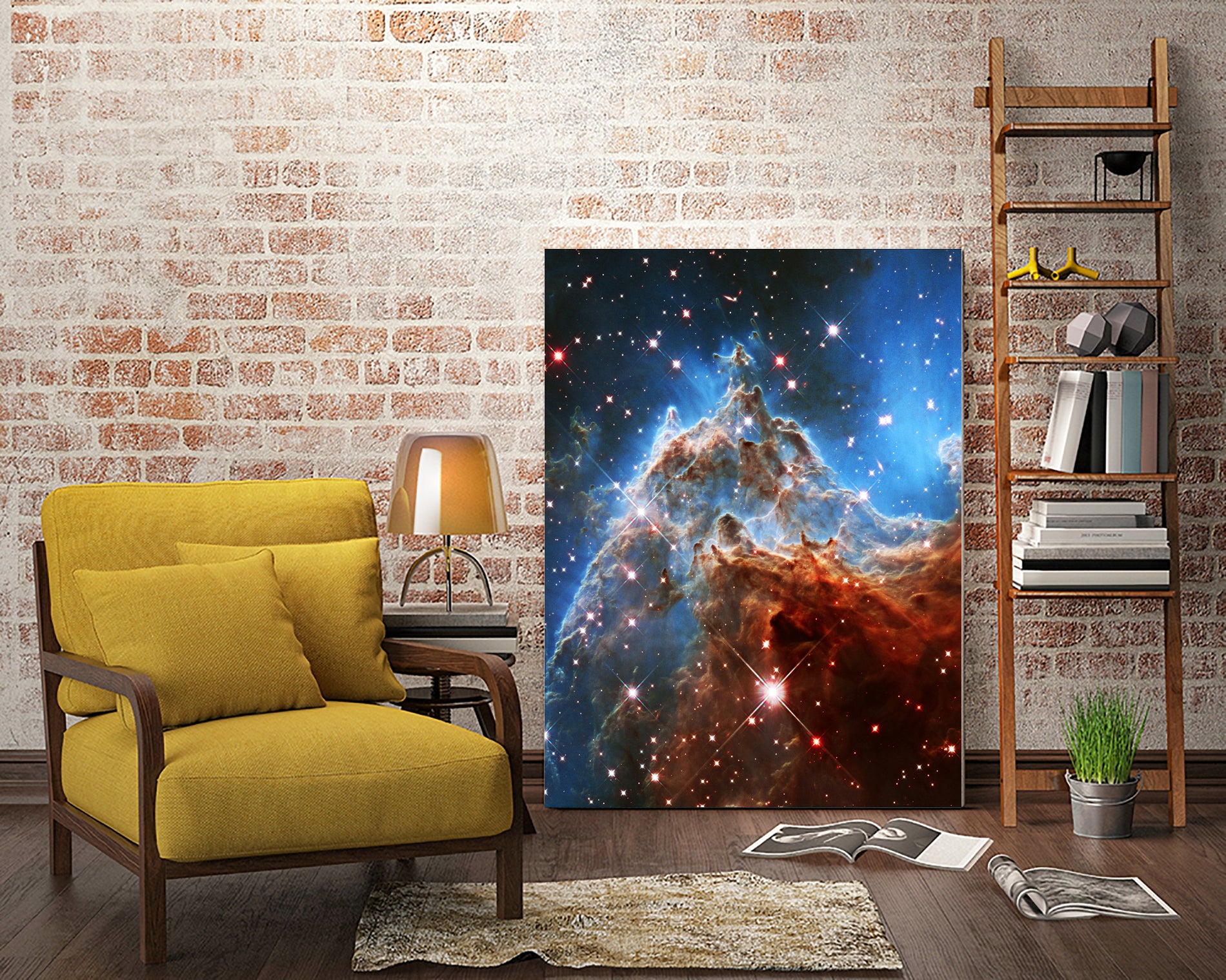 Monkey Head Nebula by Ed Trickett on GIANT ART - blue photo manipulation