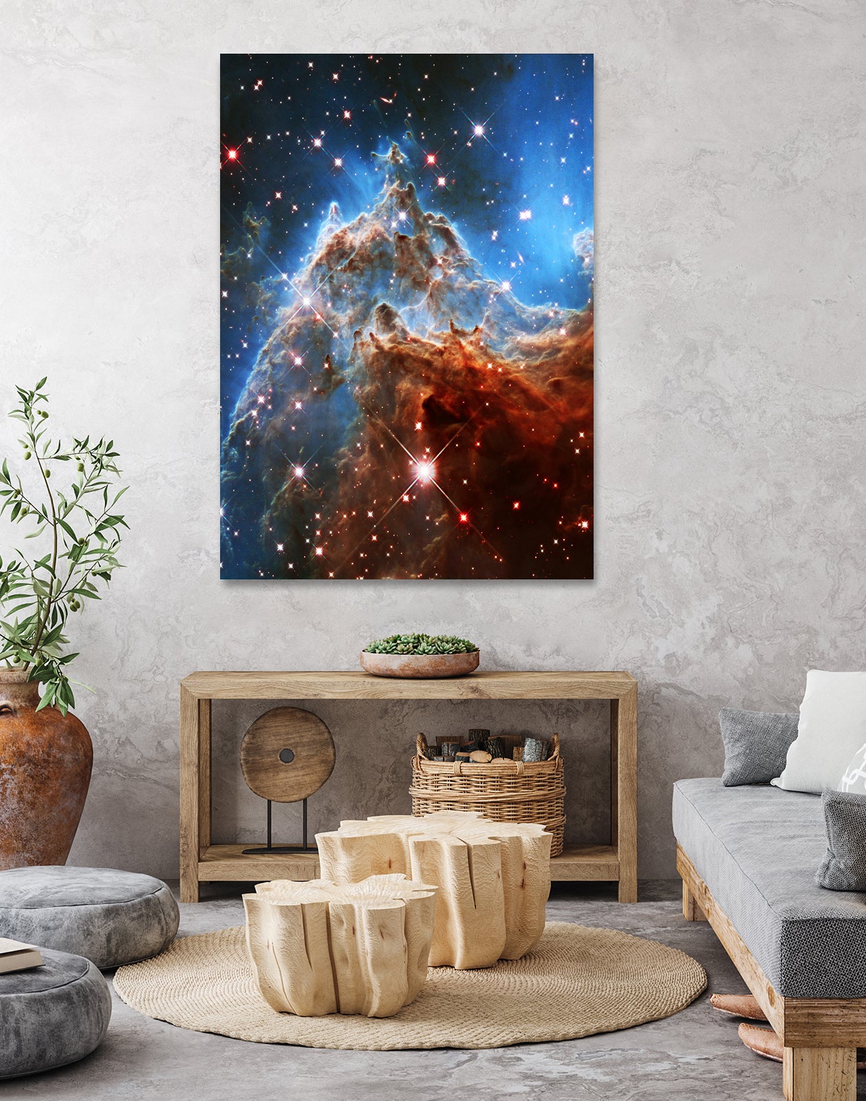 Monkey Head Nebula by Ed Trickett on GIANT ART - blue photo manipulation