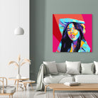 Olivia Rodrigo Pop Art WPAP by Laksana Ardie on GIANT ART - yellow digital drawing
