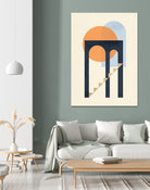 Geometry 01 by Vitor Costa on GIANT ART - orange digital painting