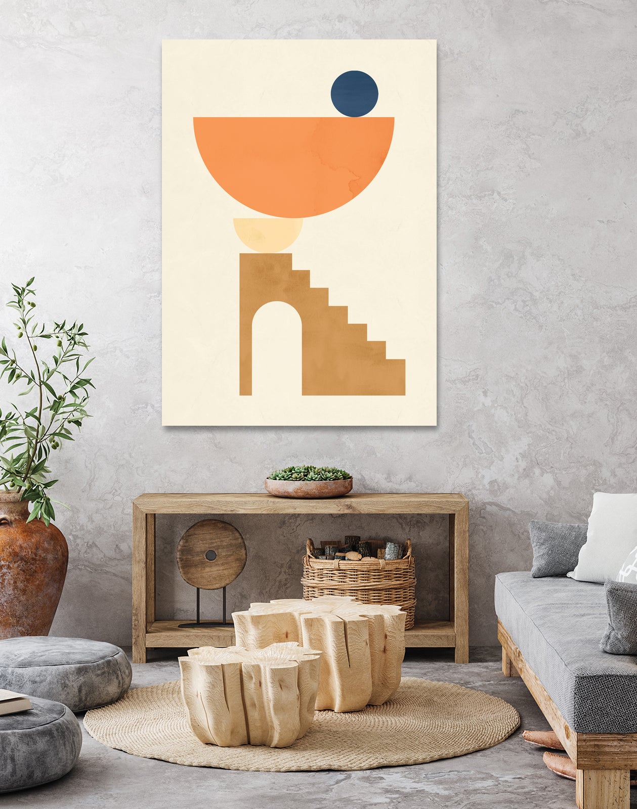 Geometry 10 by Vitor Costa on GIANT ART - brown digital painting