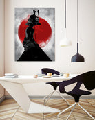 Samurai Girl by Nikita Abakumov on GIANT ART - red digital painting