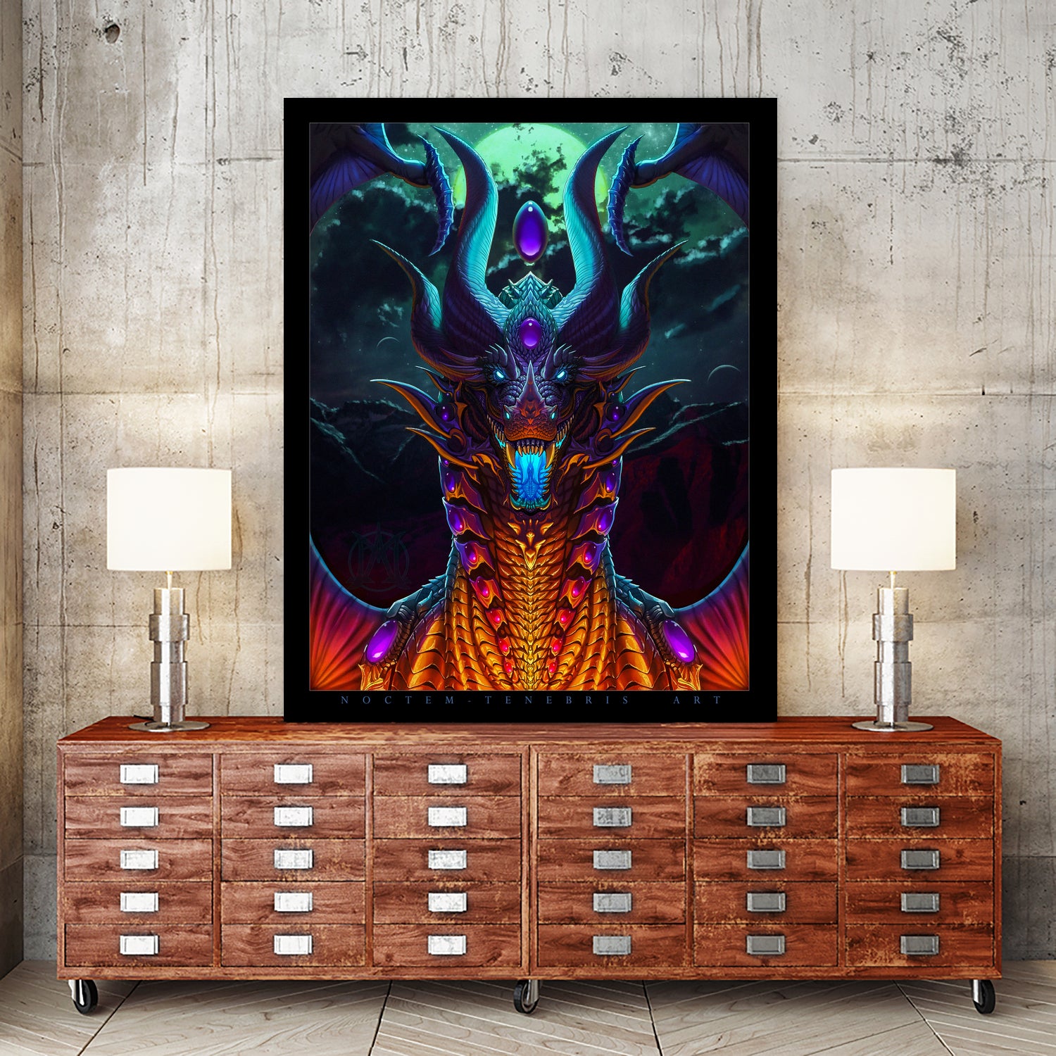Night of the Rukutarennact by Aubrey Mills on GIANT ART - black digital painting