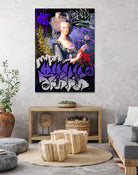 Marie Antoinette by Pedro Molina on GIANT ART - blue photo illustration