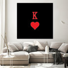 KING OF HEARTS by Alexander Tonetti on GIANT ART - red digital drawing