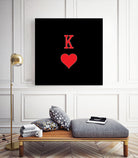 KING OF HEARTS by Alexander Tonetti on GIANT ART - red digital drawing