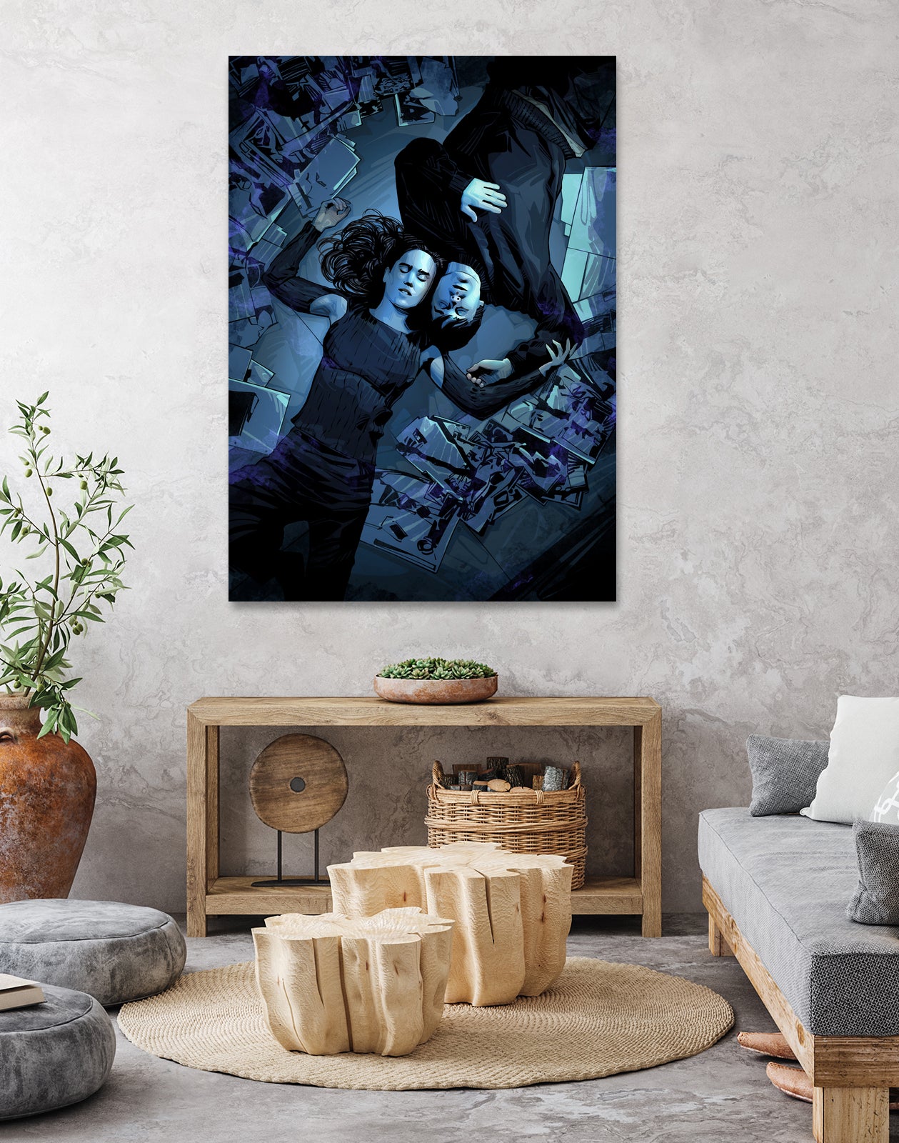 Requiem For A Dream by Nikita Abakumov on GIANT ART - blue digital painting
