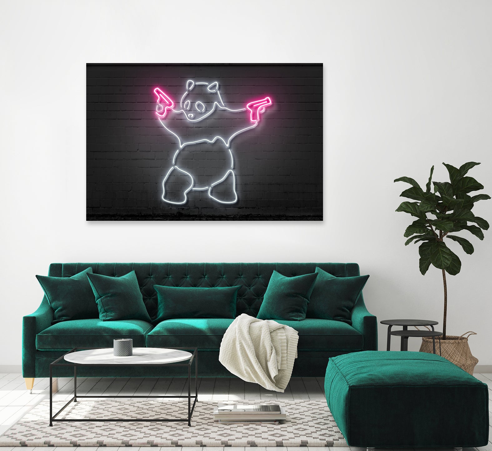 Panda by Octavian Mihai Mielu on GIANT ART - white 3d art