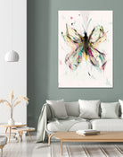 Butterfly by Parker Gibson on GIANT ART - pink digital painting