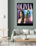 Olivia Rodrigo 90s Vintage by Nguyet Nguyen Thi Bich on GIANT ART - black digital painting