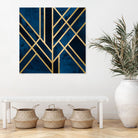 Art Deco Midnight by Elisabeth Fredriksson on GIANT ART - blue digital painting