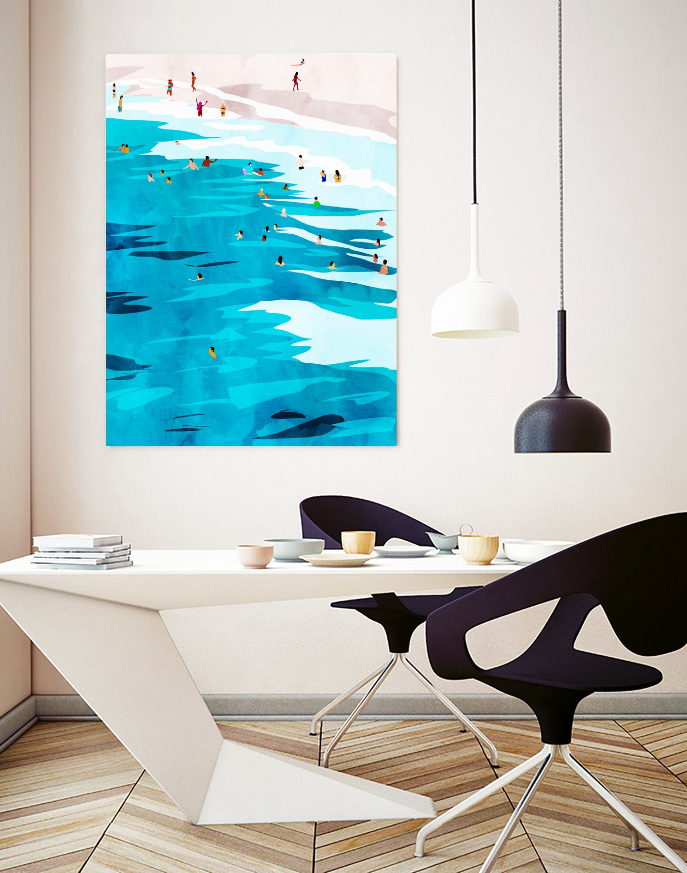 Beach Please by Uma Gokhale on GIANT ART - blue digital painting