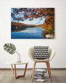 Lake Killarney in Autumn Beauty by Susan Kline on GIANT ART - blue photo illustration