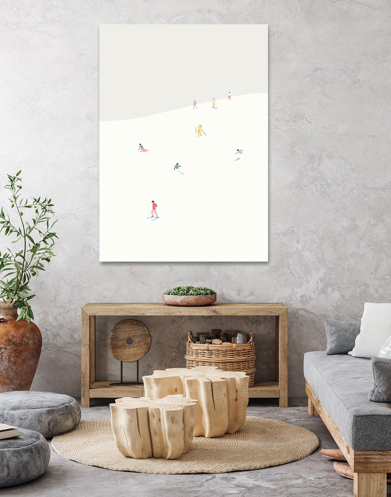 SKIBAKKEN by Swen Swensøn on GIANT ART - white digital painting