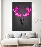 Deer skull by Octavian Mihai Mielu on GIANT ART - pink digital drawing