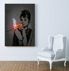 Audrey by Octavian Mihai Mielu on GIANT ART - orange digital drawing
