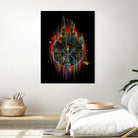 the neon falcon by frederic levy-hadida on GIANT ART - black digital painting