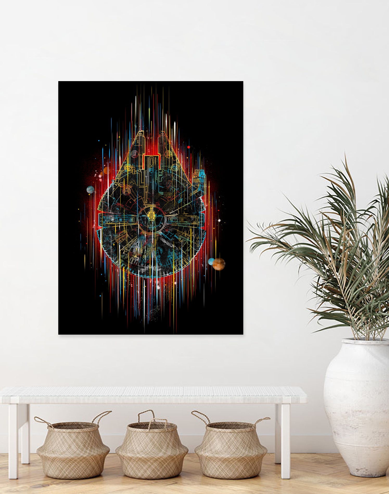 the neon falcon by frederic levy-hadida on GIANT ART - black digital painting