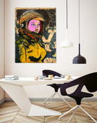 Astronaut | Graffiti  | Pop art | Street-art aesthetics by TULIO ALMEIDA on GIANT ART - orange mixed media