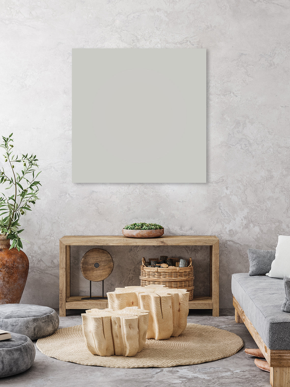 Italian Plaster Radial Gradient #6 | Beautiful Gradients by Alexander Tonetti on GIANT ART - gray digital painting