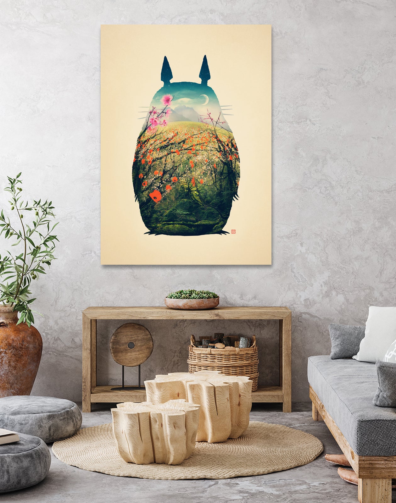 Tonari No Totoro by Victor Vercesi on GIANT ART - digital painting