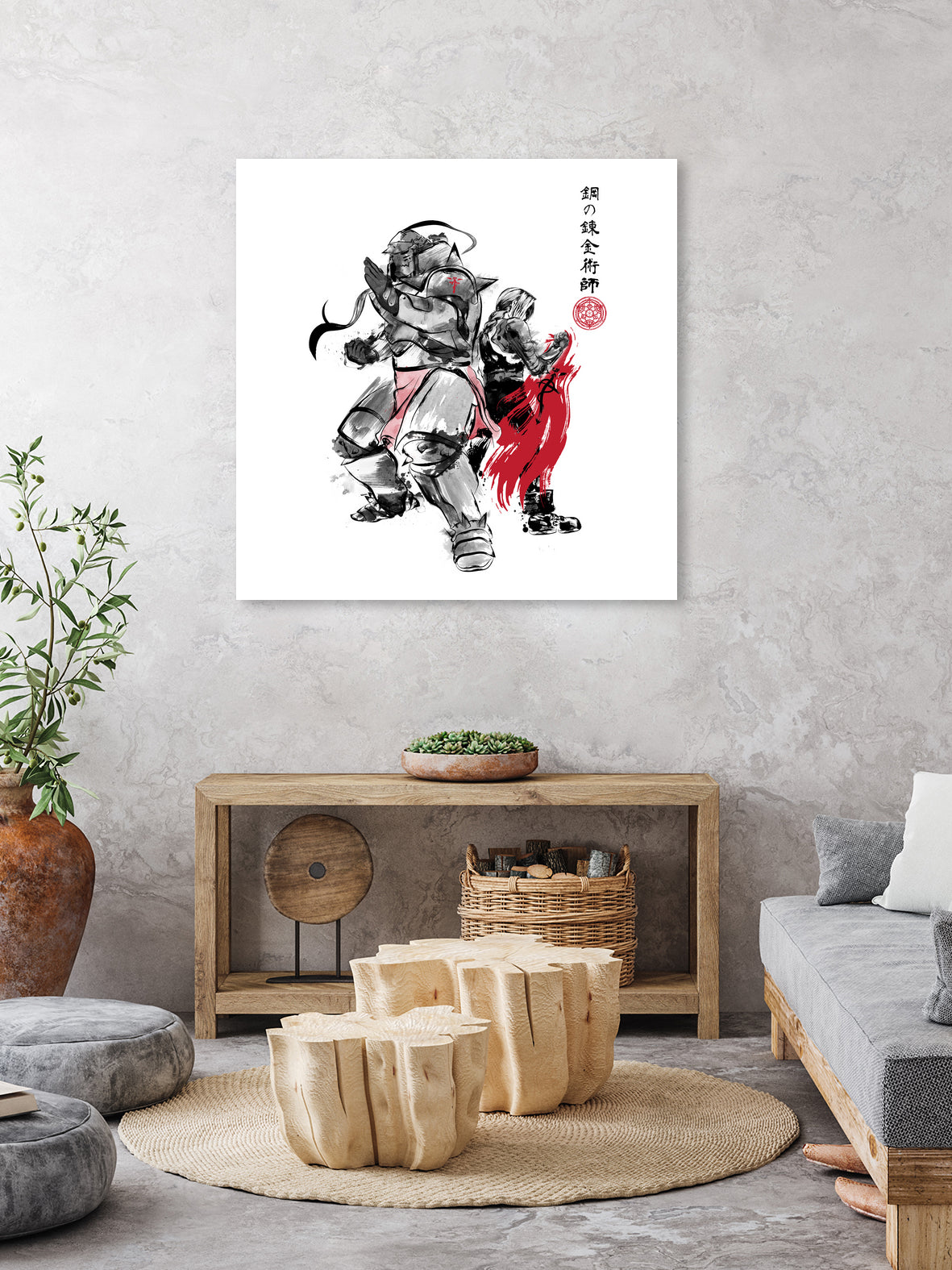 Brotherhood Sumi-e by Antonio Camarena on GIANT ART - white digital painting