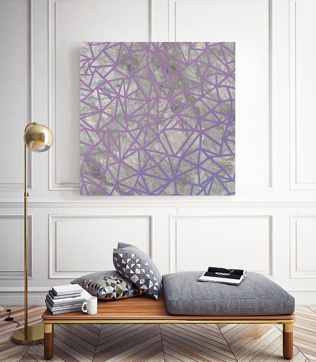 Ab Marb Out Magenta by Emeline Tate-Robertson on GIANT ART - gray digital painting