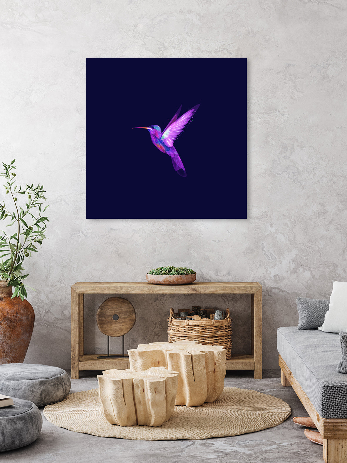 Colibri's dream 1 by Ilya Shapko on GIANT ART - blue character design