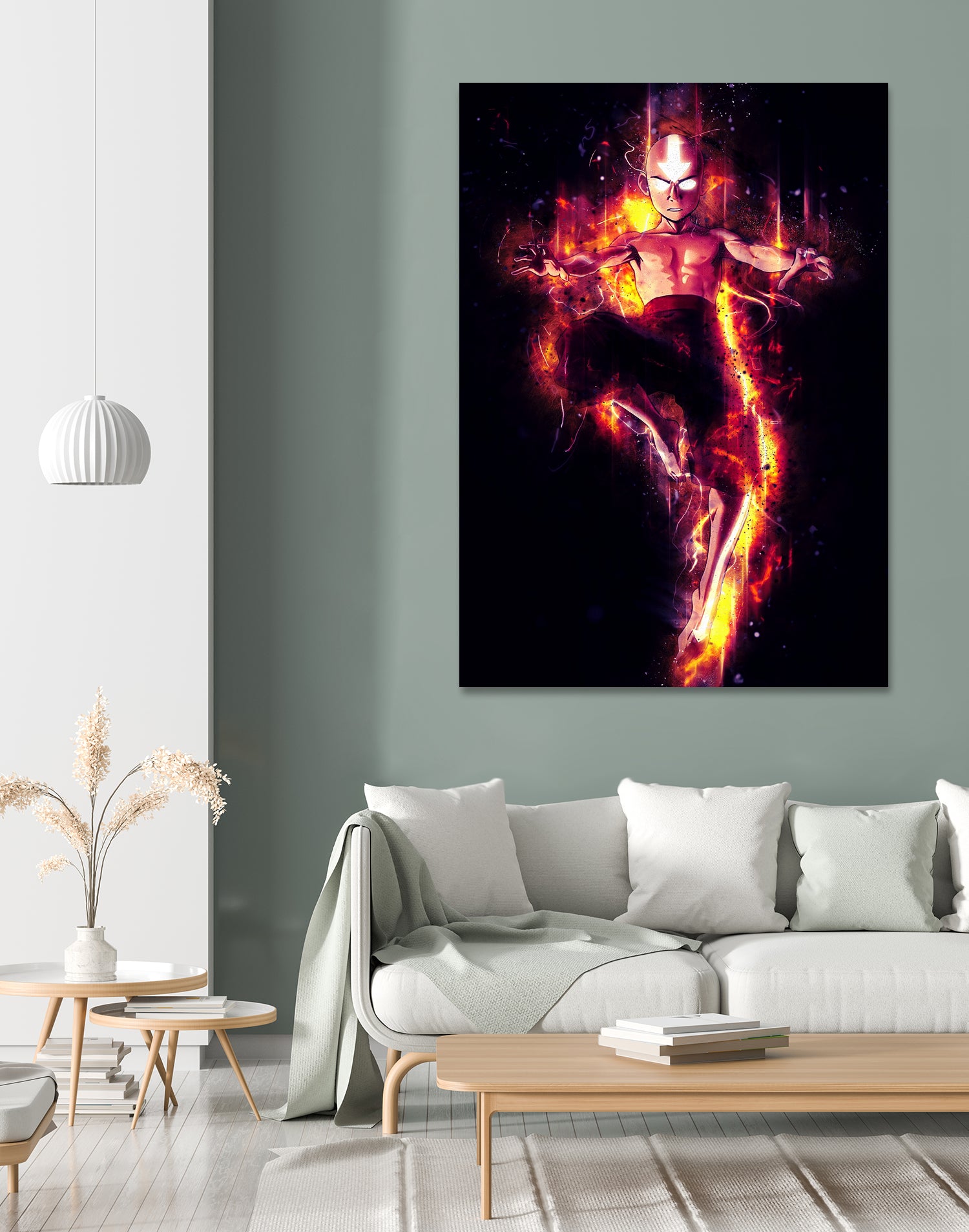 Fire of Aang by syarif syarif on GIANT ART - gray photo illustration