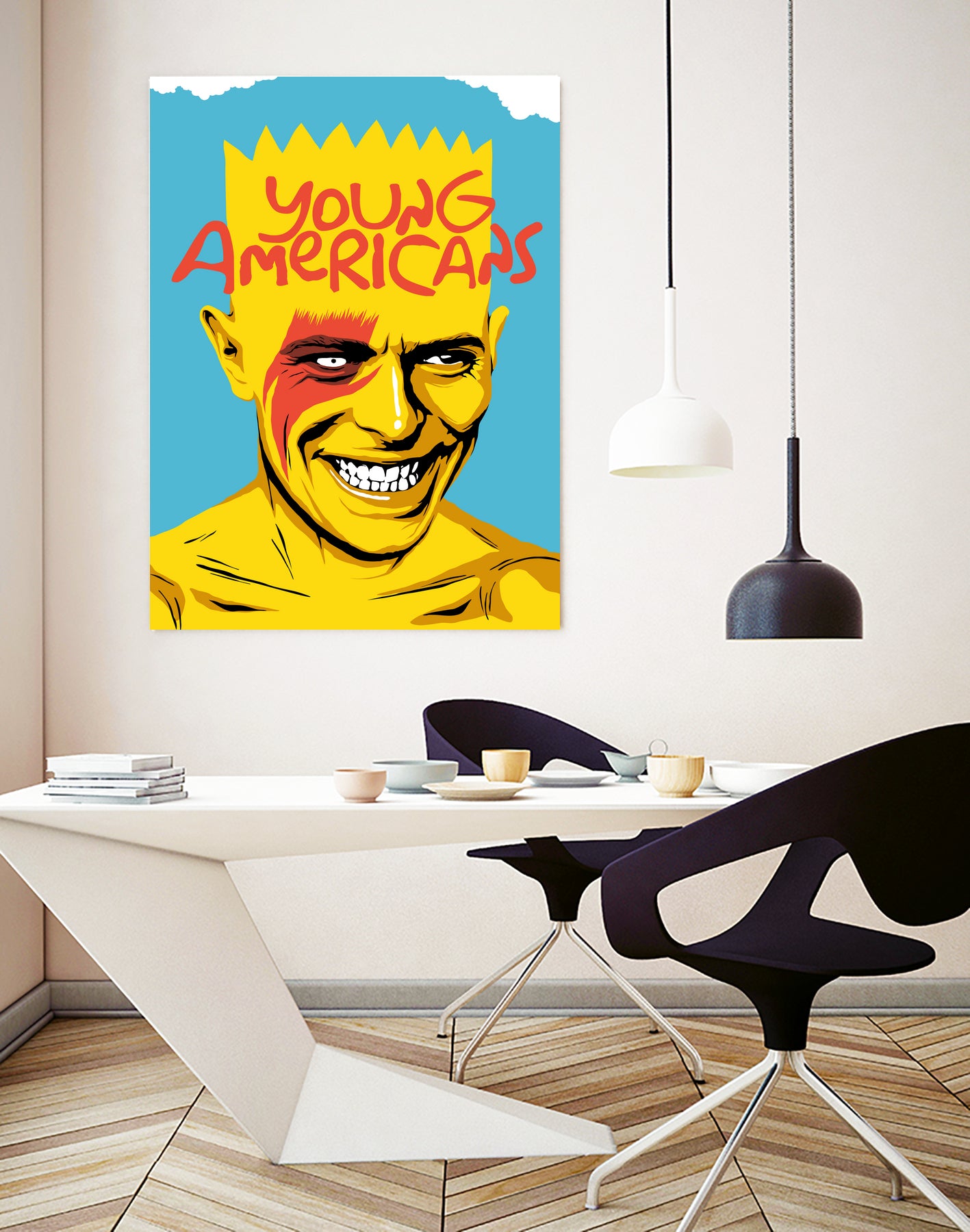 Young Americans by Bily Mariano da Luz on GIANT ART - blue digital drawing