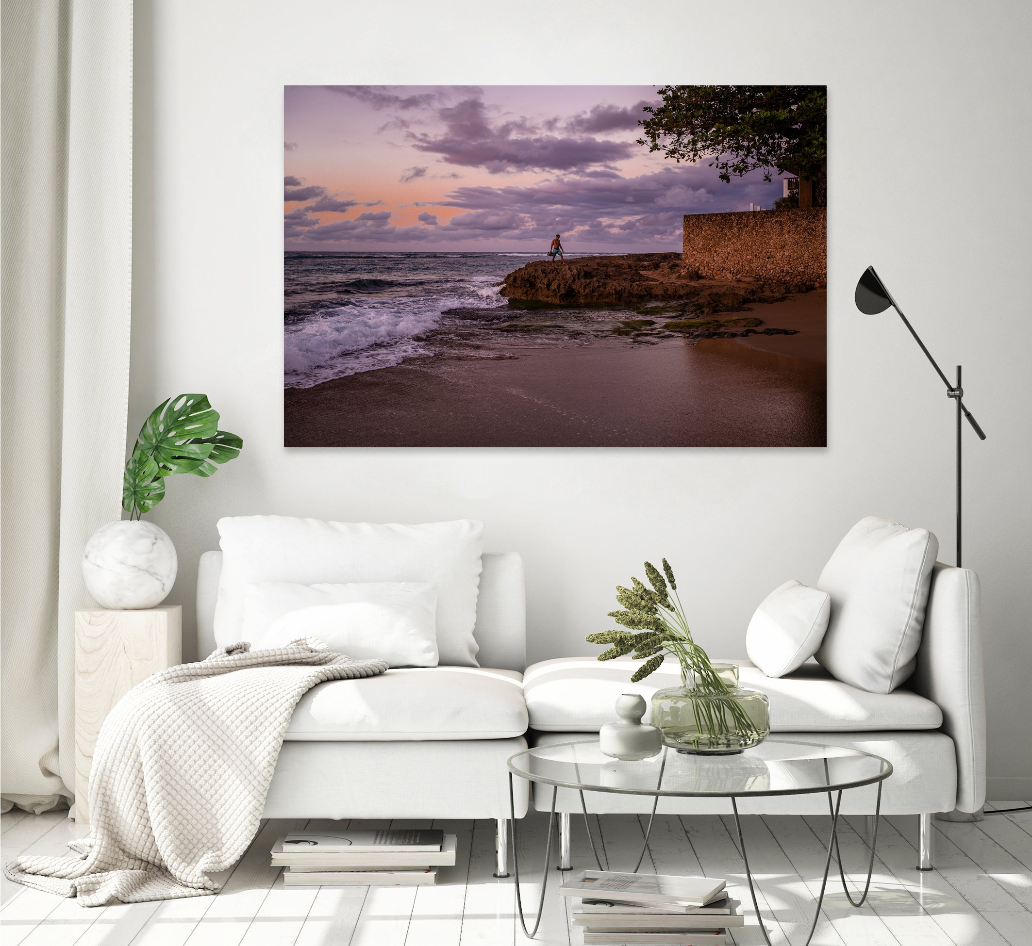 Puerto Rico Blue Hour by Reid Harrison on GIANT ART - fuchsia photo manipulation