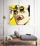 Shiny Sunglasses by Bily Mariano da Luz on GIANT ART - yellow digital painting