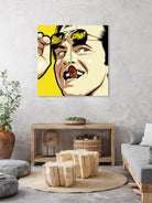 Shiny Sunglasses by Bily Mariano da Luz on GIANT ART - yellow digital painting