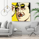 Shiny Sunglasses by Bily Mariano da Luz on GIANT ART - yellow digital painting
