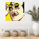 Shiny Sunglasses by Bily Mariano da Luz on GIANT ART - yellow digital painting