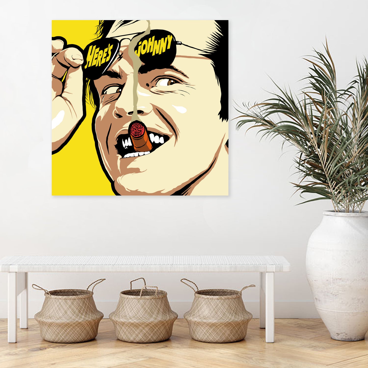 Shiny Sunglasses by Bily Mariano da Luz on GIANT ART - yellow digital painting
