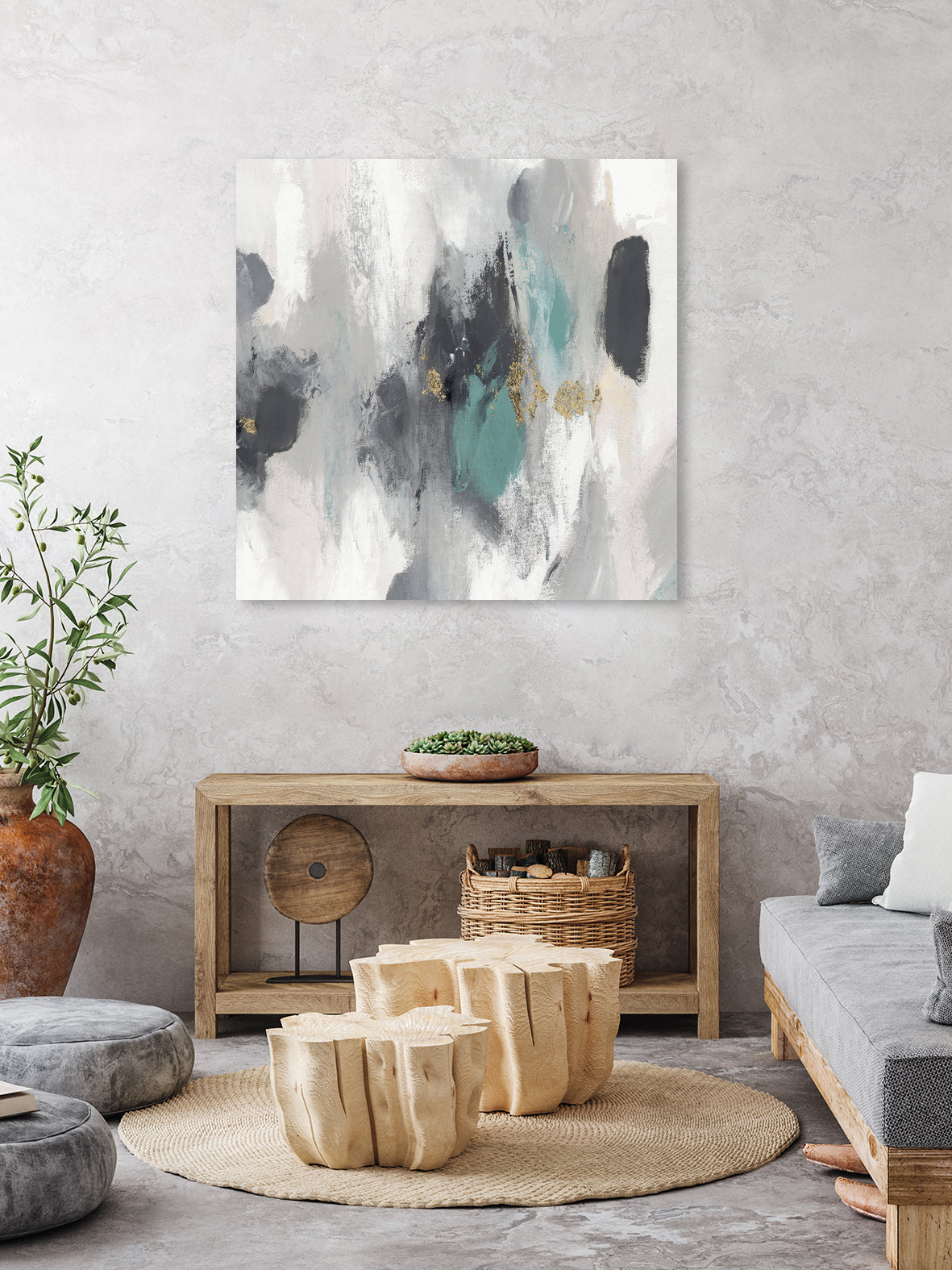 Gray Days I by Pi Studio on GIANT ART - gray mixed media