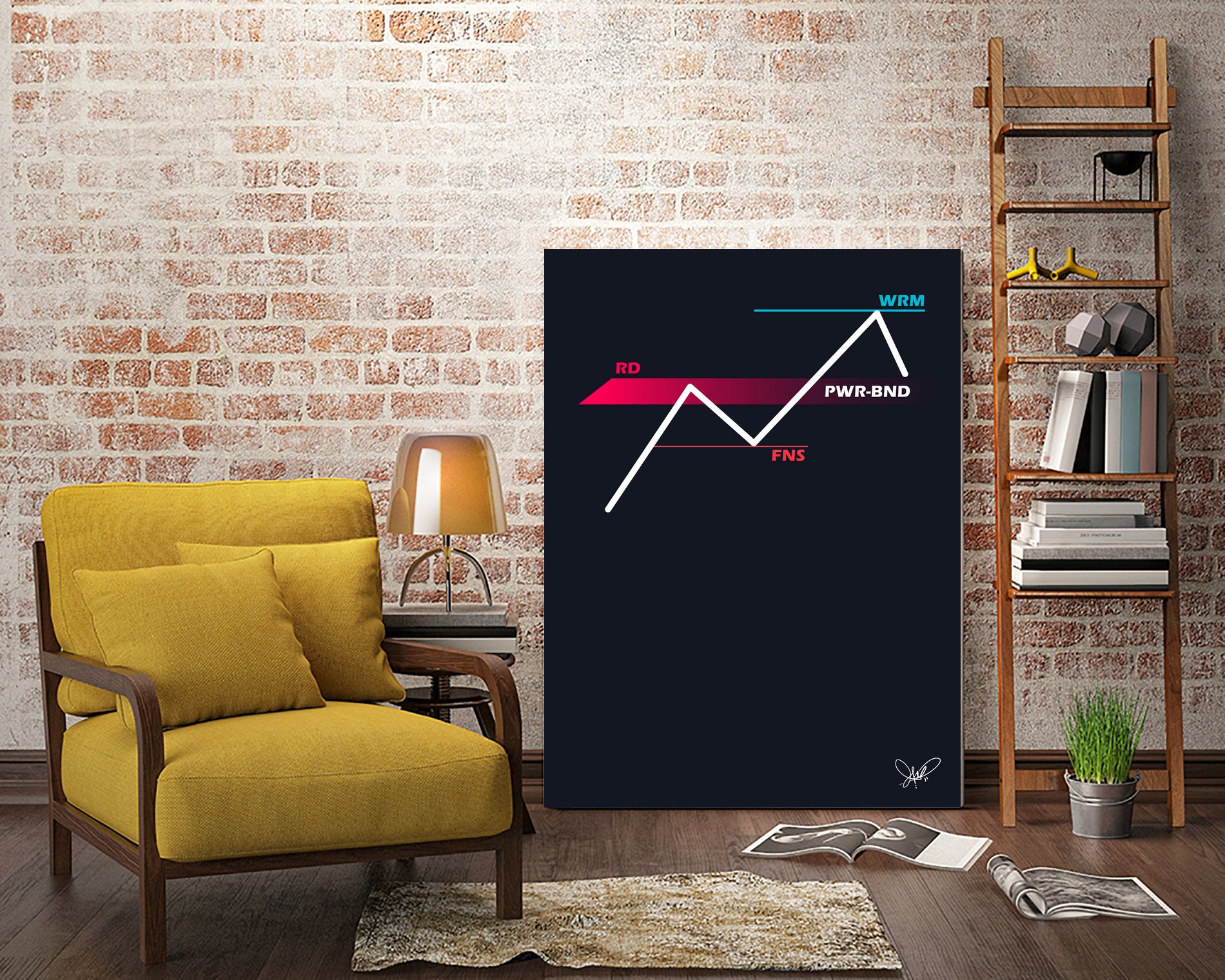 PWR BND by Jonathan Morales on GIANT ART - white typography