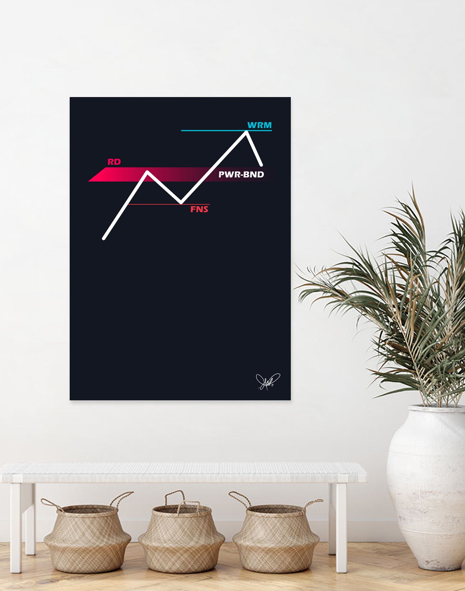 PWR BND by Jonathan Morales on GIANT ART - white typography
