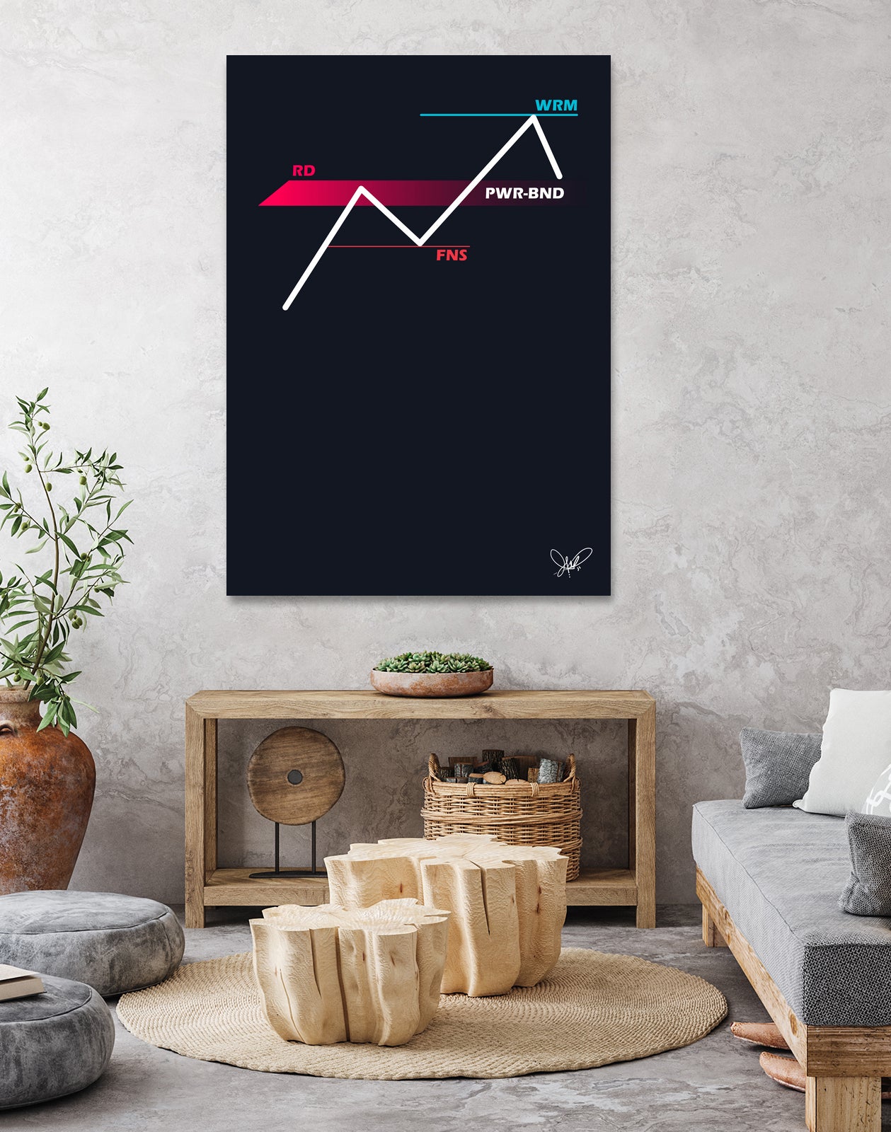 PWR BND by Jonathan Morales on GIANT ART - white typography