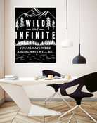 Always Wild (II) by The Infinite Spark of Being Keith Welsh on GIANT ART - black typography
