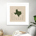 Texas Parks by Finlay McNevin on GIANT ART - green typography