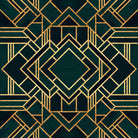 Art Deco 2 by Elisabeth Fredriksson on GIANT ART - green mixed media