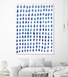 RAINDROPS by austeja platukyte on GIANT ART - blue digital painting