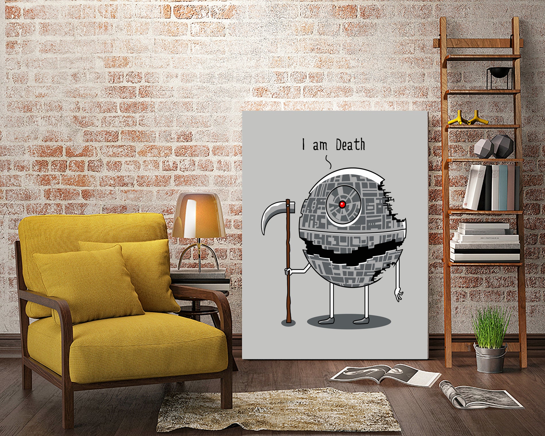 I am Death by Vincent Trinidad on GIANT ART - gray digital painting
