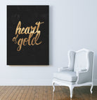 Heart of Gold by Arthur Willian Presser on GIANT ART - black typography
